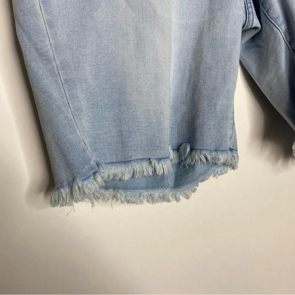 Lane Bryant Signature Fit Flex Magic Waistband Bermuda Short 20 Light Denim